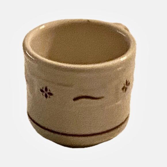 8 Longaberger Mugs Woven Traditions Pottery 4" Coffee Cups Red/Brown Pattern VTG - Picture 4 of 10